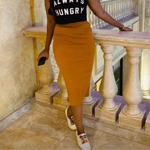 Shein knit midi skirt